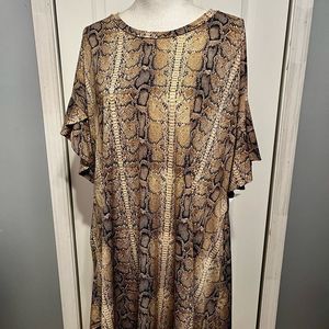 1X Animal Print Dress or Tunic Top